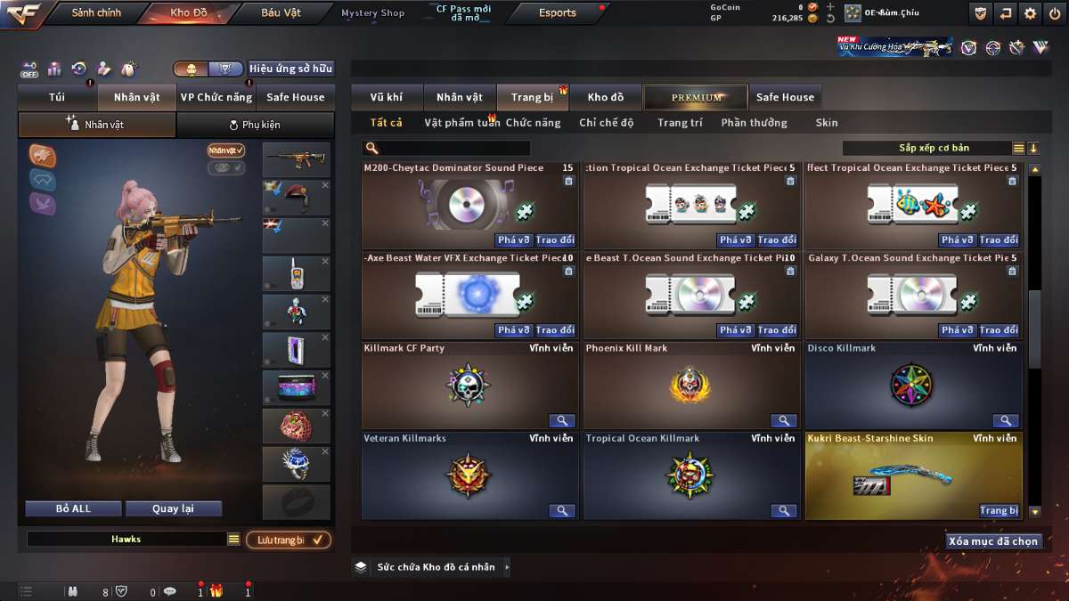 shop acc cf uy tin gia re